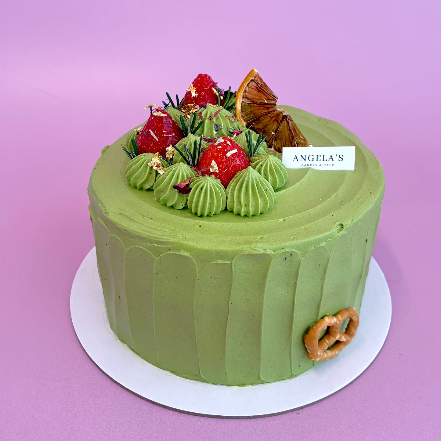 Matcha Strawberry Cake