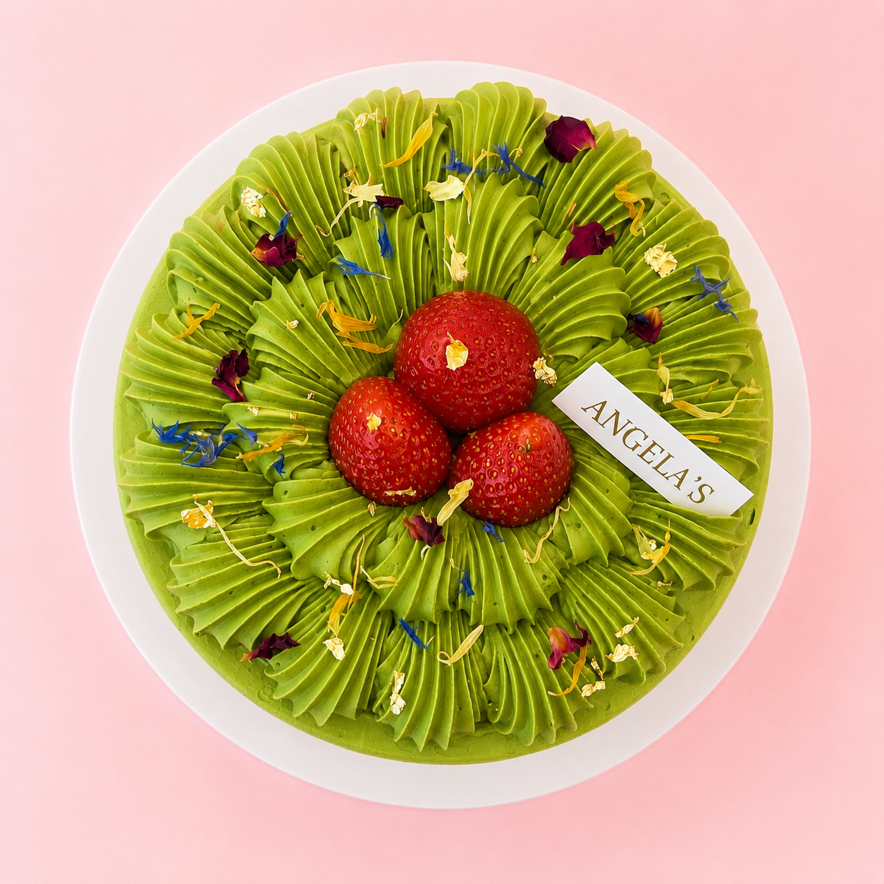 Matcha Strawberry Cake