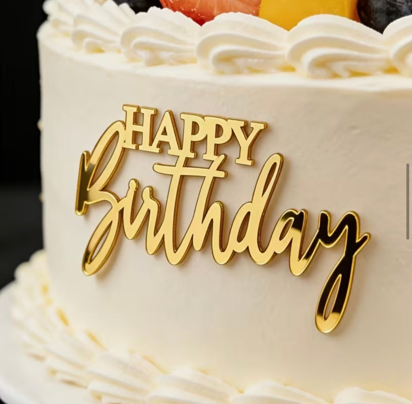 Birthday Topper + Candle