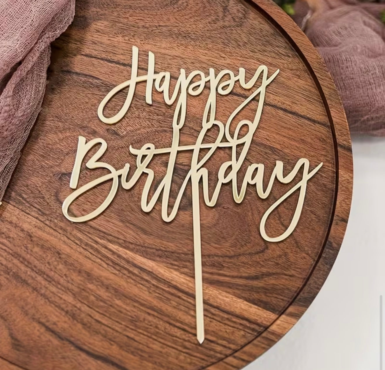 Birthday Topper + Candle