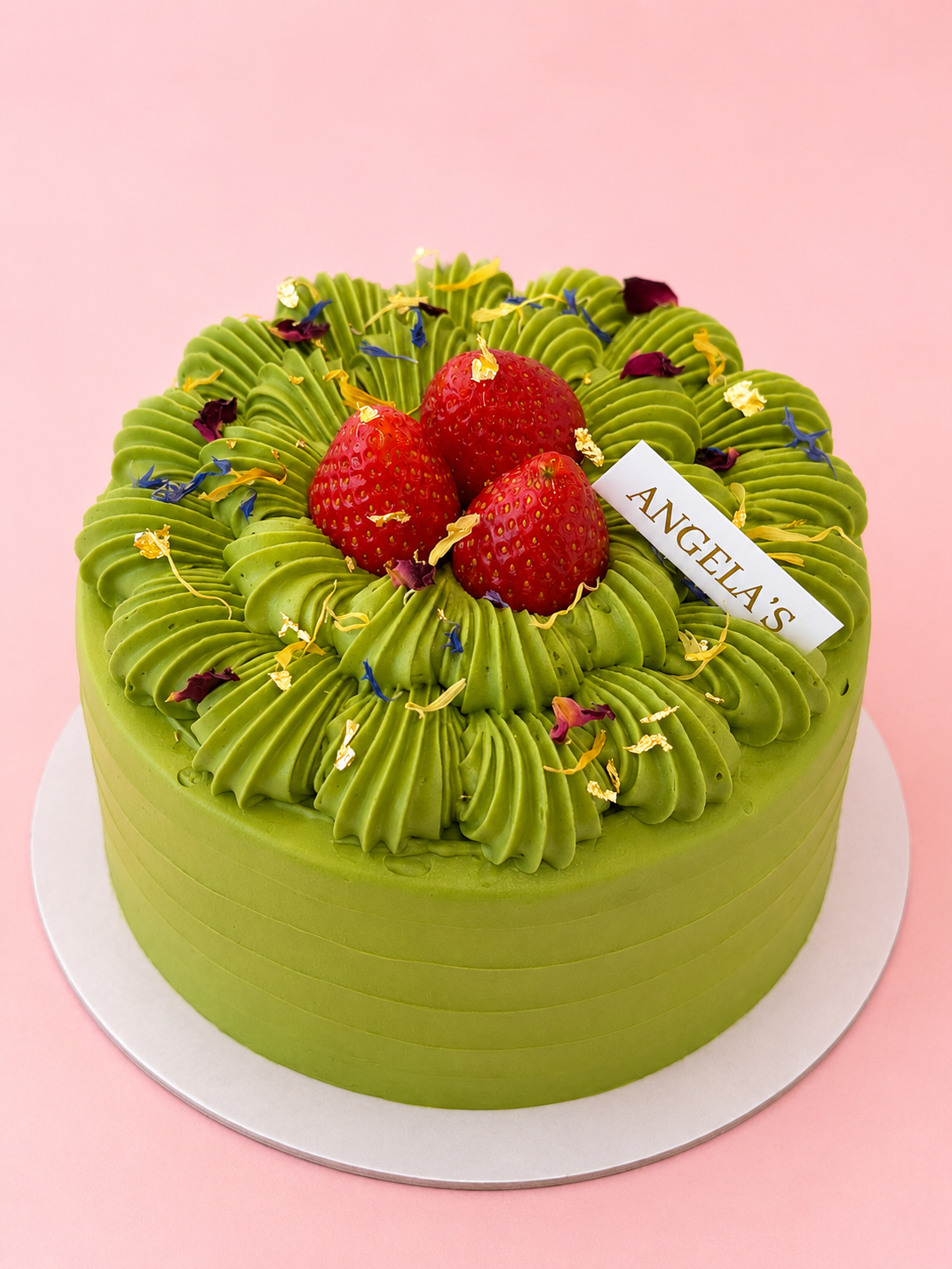 Matcha Strawberry Cake