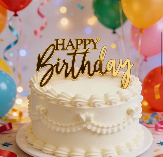 Birthday Topper + Candle