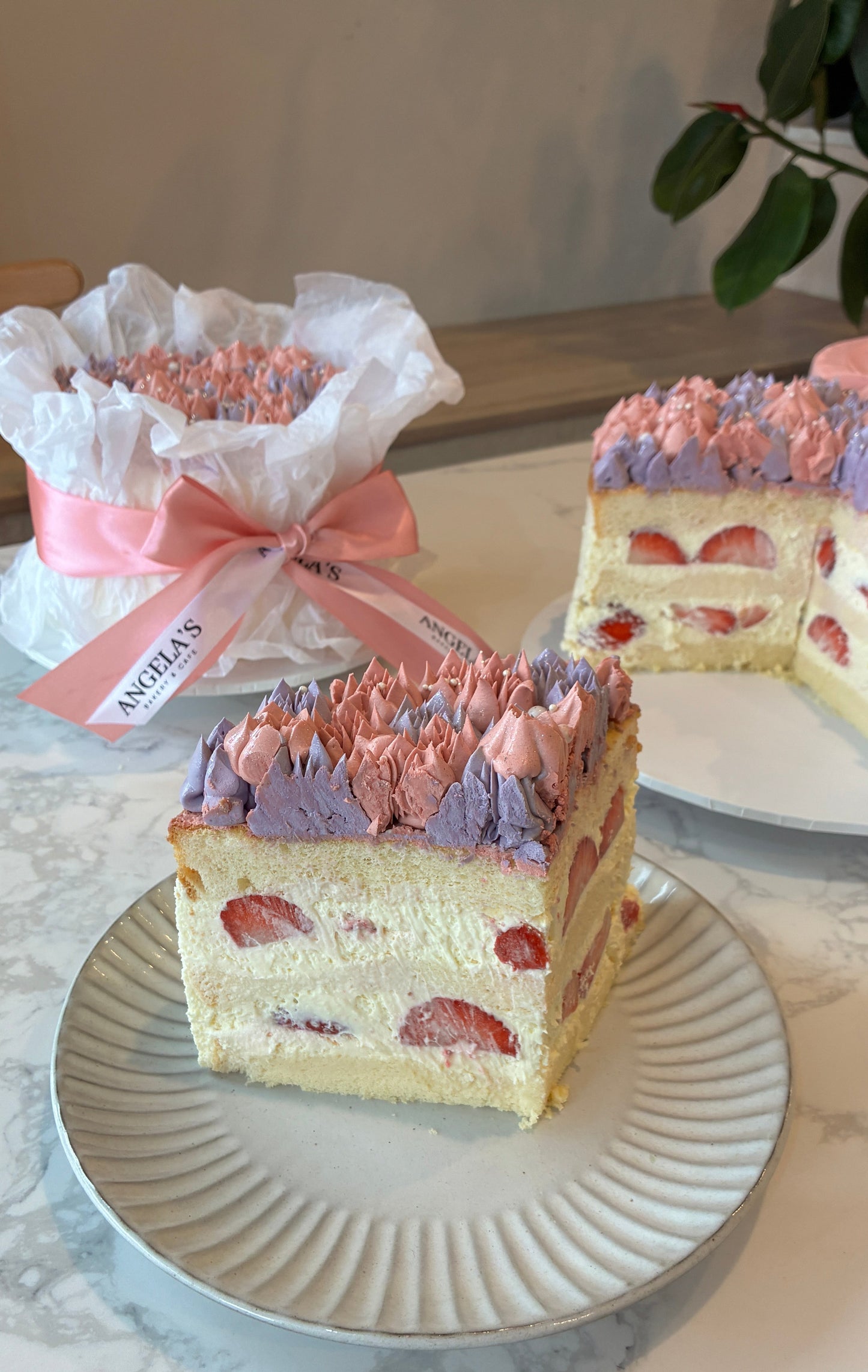 Rose Bouquet Cake - Strawberry Shortcake Mothers Day Edition